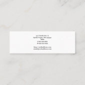 Carte De Visite Mini Tasse à aller café (Dos)