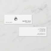 Carte De Visite Mini Tasse de café de lino (Devant / Derrière)