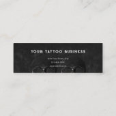 Carte De Visite Mini Tattoo Artist Gothic Black Dark Academia Skull Bus (Dos)