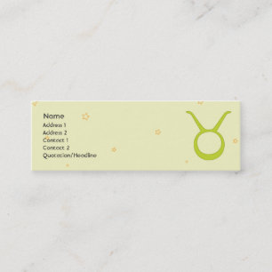 Carte De Visite Mini Taureau - maigre