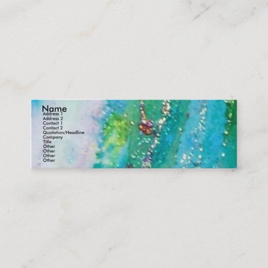 Carte De Visite Mini TAXE DE FOYER TURQUE -détail 2 (Devant)