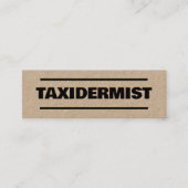 Carte De Visite Mini Taxidermie Kraft (Devant)