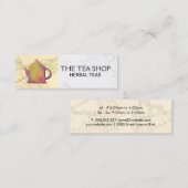 Carte De Visite Mini Teapot rustique | Plantes de plantes (Devant / Derrière)