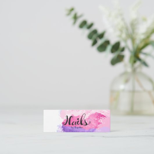 Carte De Visite Mini Technicien élégant de clou (Debout devant)