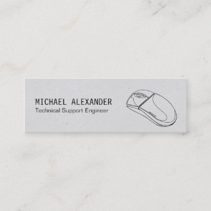 Carte De Visite Mini Technicien   Souris informatique