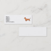 Carte De Visite Mini Teckel (Devant / Derrière)