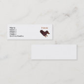 Carte De Visite Mini Teckel (Devant / Derrière)
