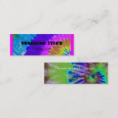 Carte De Visite Mini teignez en nouant (Devant / Derrière)