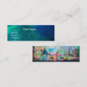 Carte De Visite Mini TEMPTATION Chevalier foncé, Trésor du diable, Bleu (Devant / Derrière)