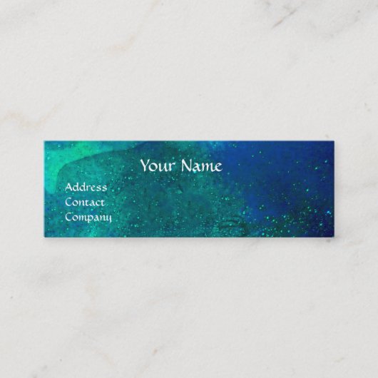 Carte De Visite Mini TEMPTATION Chevalier foncé, Trésor du diable, Bleu (Devant)