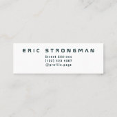 Carte De Visite Mini Tenez la couverture géante des textes (Dos)