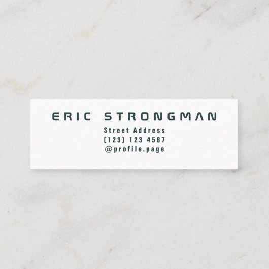 Carte De Visite Mini Tenez la couverture géante des textes (Dos)