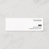 Carte De Visite Mini Tester de parfum de couleur pastel (Dos)