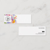 Carte De Visite Mini Tester de parfum floral (Devant / Derrière)