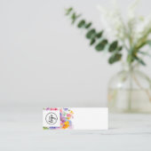 Carte De Visite Mini Tester de parfum floral (Debout devant)