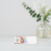 Carte De Visite Mini Tester de parfum floral gras (Debout devant)