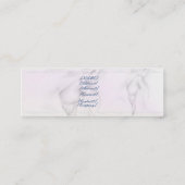 Carte De Visite Mini Tête de cheval blanc (Dos)