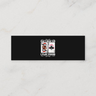 Carte De Visite Mini Texas Holdem Poker Ne Peut Pas Vous Entendre Je Jo