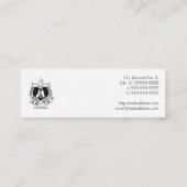 Carte De Visite Mini Texte de massage avec AMTA (Dos)