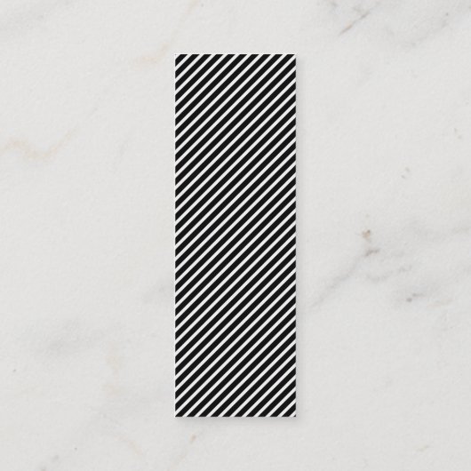 Carte De Visite Mini Texte en gras simple avec bandes (Dos)