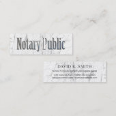 Carte De Visite Mini Texte métallique de signature d'agent de prêt de (Devant / Derrière)