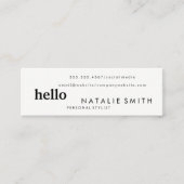 Carte De Visite Mini Texte mixte (Devant)