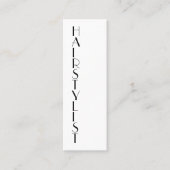 Carte De Visite Mini Texte vertical mince de style (Devant)