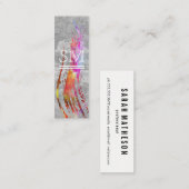 Carte De Visite Mini Texture brossée contemporaine (Devant / Derrière)