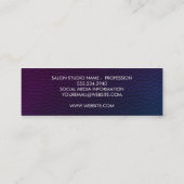 Carte De Visite Mini Texture colorée moderne (Dos)