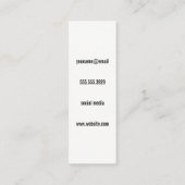 Carte De Visite Mini Texture / Couronne dorée / aquarelle (Dos)