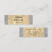Carte De Visite Mini Texture de granit à deux tons (Devant / Derrière)