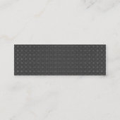 Carte De Visite Mini Texture de tissu gris (Dos)