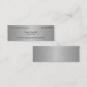 Carte De Visite Mini Texture métallurgique (Devant / Derrière)