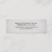 Carte De Visite Mini Texture minimaliste Élégante Lumineuse Gris Cheveu (Dos)