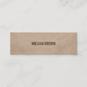 Carte De Visite Mini Texture moderne simple et élégante Consultant Brow (Devant)