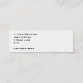 Carte De Visite Mini texture Patinée en cuivre (Dos)