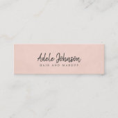 Carte De Visite Mini Texture simple et élégante Rose de beauté (Devant)