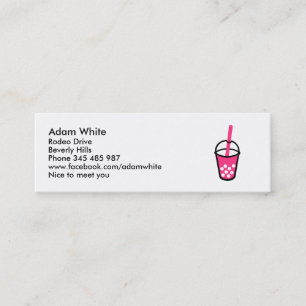 Carte De Visite Mini Thé de bulle