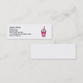 Carte De Visite Mini Thé de bulle (Devant / Derrière)