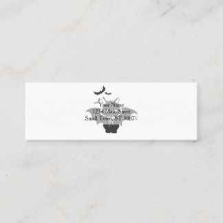 Carte De Visite Mini The vampire cat have canine - Choose back color