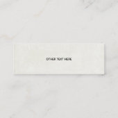 Carte De Visite Mini Thème extérieur du camping de Noël Trailer (Dos)