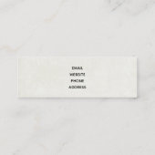 Carte De Visite Mini Thème extérieur du camping de Noël Trailer (Dos)