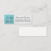 Carte De Visite Mini Thérapeute de massage | Acupuncture Médecine holis (Devant / Derrière)