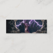 Carte De Visite Mini Thunderbolted cat (Dos)