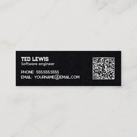 Carte De Visite Mini TI Fonctionne QR (Dos)