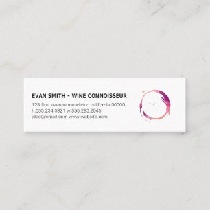 Carte De Visite Mini Tige de vin colorée