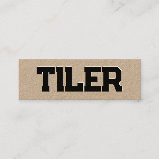 Carte De Visite Mini Tiler du programme d'installation de mosaïque (Devant)