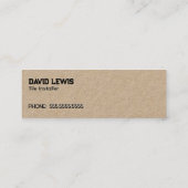 Carte De Visite Mini Tiler du programme d'installation de mosaïque (Dos)