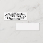 Carte De Visite Mini Timbre personnalisé de l'entreprise (Devant / Derrière)