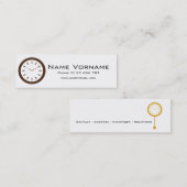Carte De Visite Mini Time (Devant / Derrière)